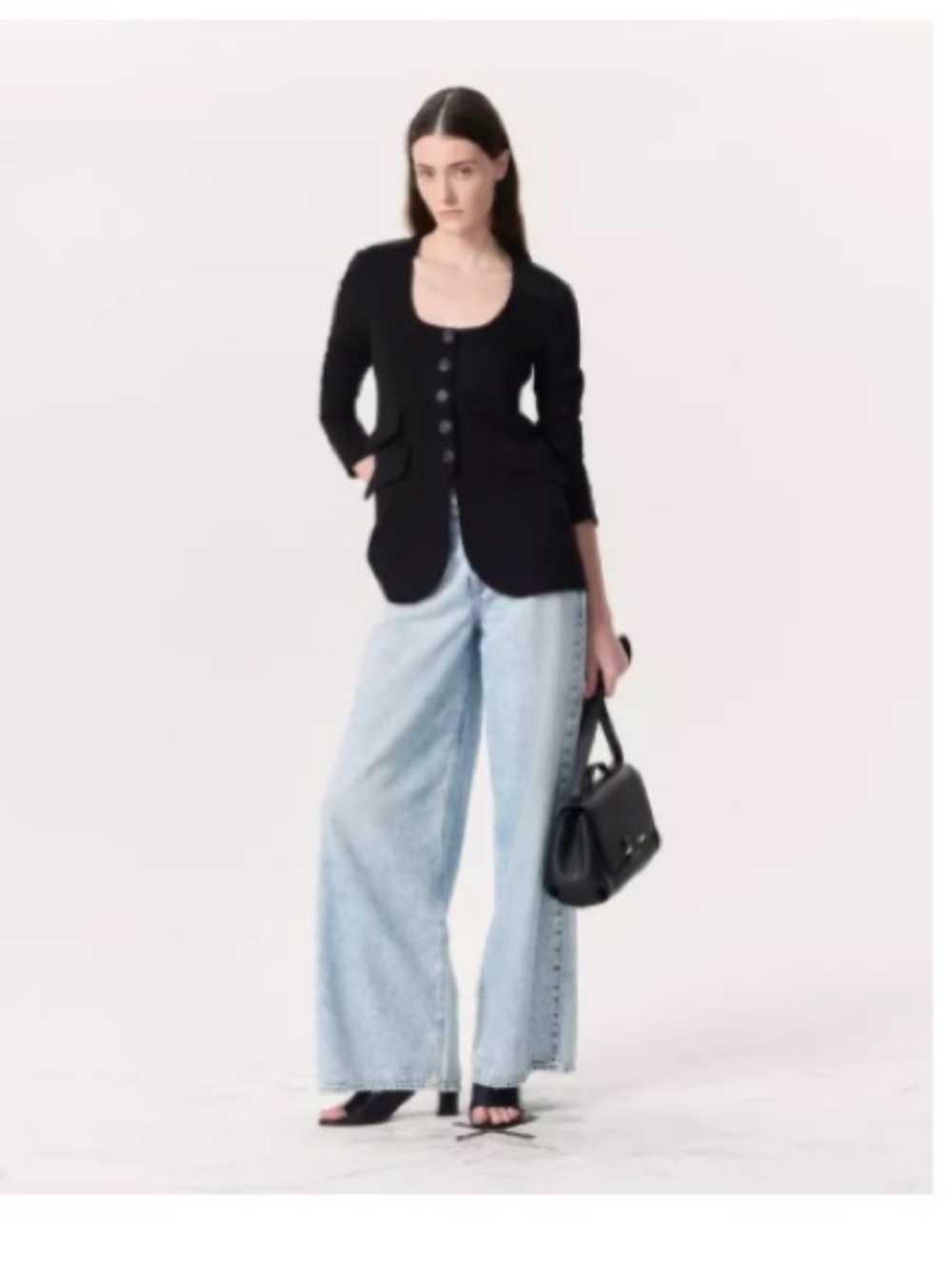 rag & bone Sofie Wide-Leg Jeans in Light Blue